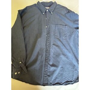 Saddlebreed Classic Fit 2xl Long Sleeve Chambray Shirt Men's Work Vaca Travel